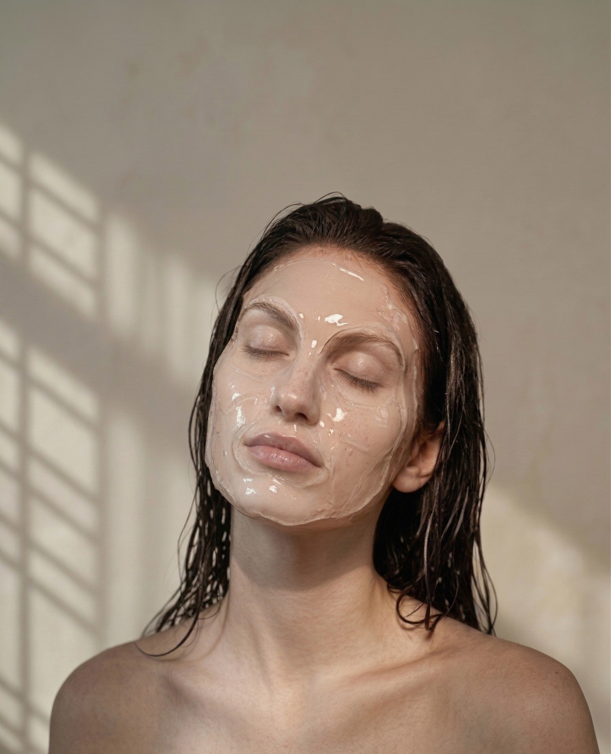 Modelo con producto Le Perlé